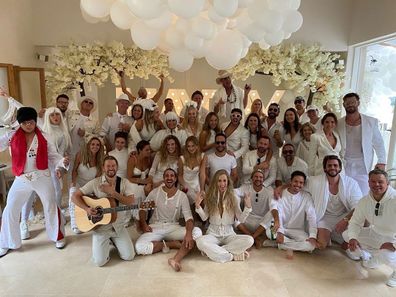 Elsa Pataky and Chris Hemsworth hosted a star-studded white party