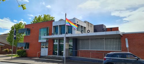 Central Coast Council chambers in Ulverstone Tasmania display pride flag three decades after the town hosted anti-gay rallies.