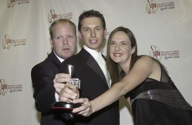 Rove McManus, Peter Helliar and Corinne Grant, Logies