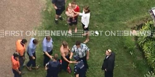 A toddler, who vanished near Ipswich, has been reunited with her parents. (9NEWS)
