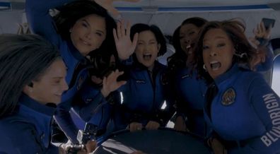 Gayle King Blue Origin viral footage looking miserable