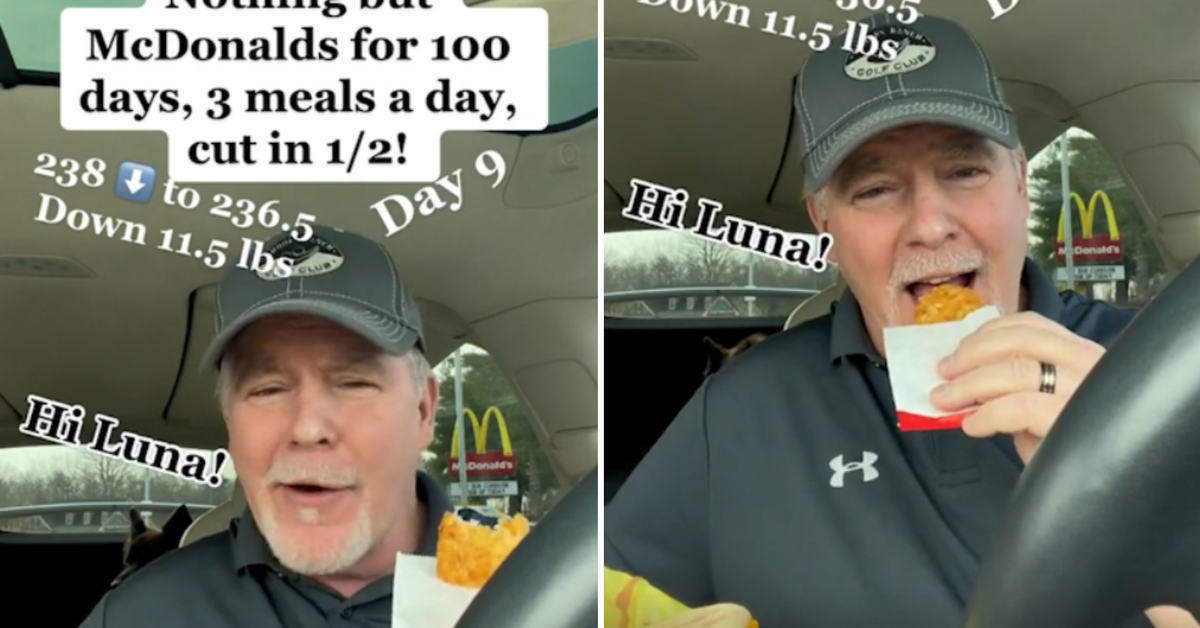 Man eats nothing but Macca's to lose weight for 100 days - 9Coach