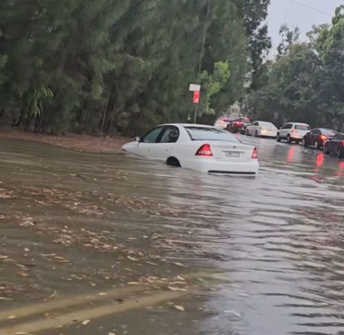 Flooding in Strathfield, Sydney