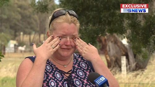 Ayla Brownlee broke down in tears recalling her 'beautiful' cousin's life. (9NEWS Exclusive)