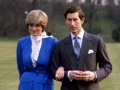 Prince Charles and Princess Diana announcement of engagement, 1981.