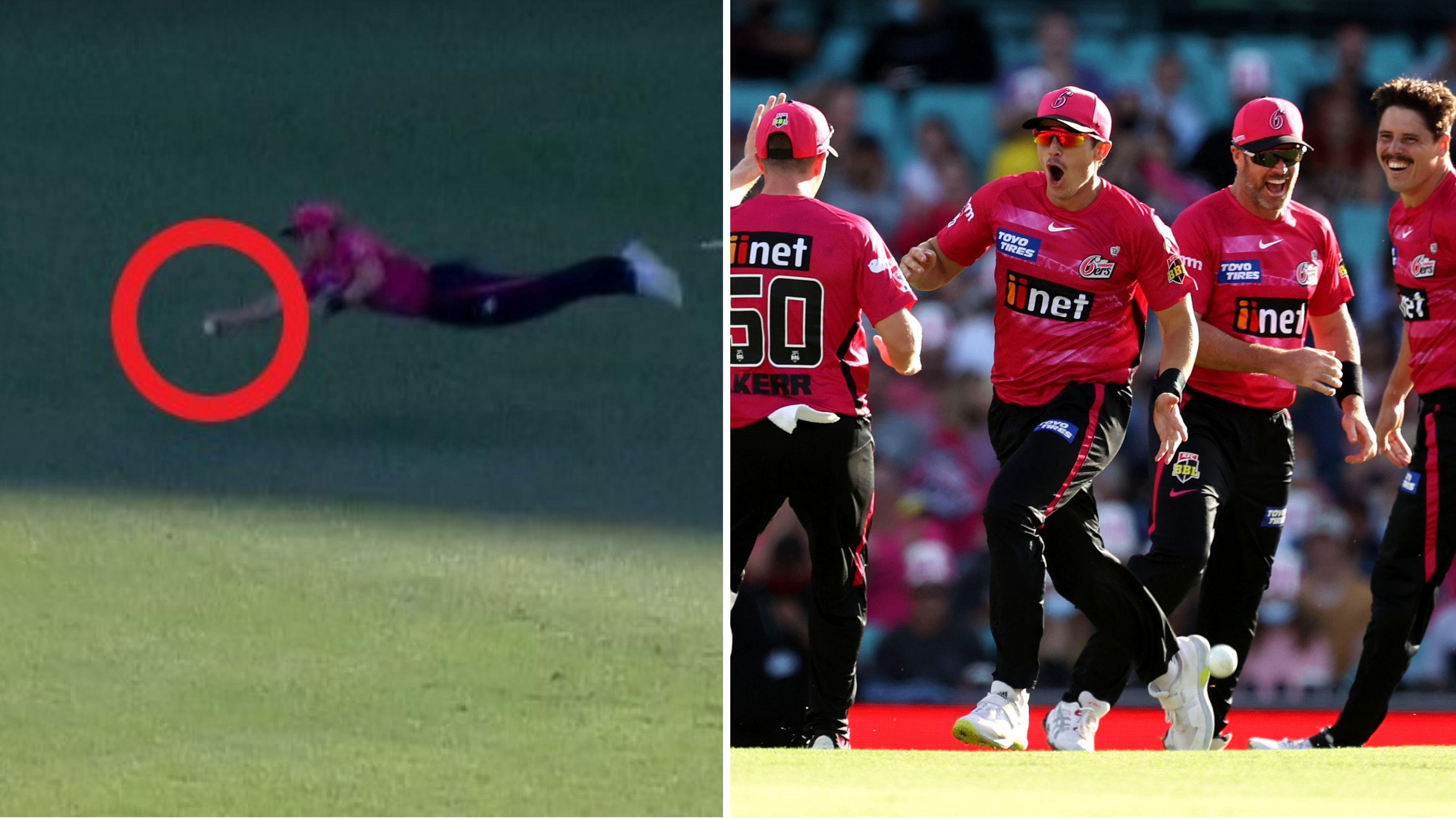 Sydney Sixers 'Superman' Sean Abbott stuns with 'one of the catches of the decade'