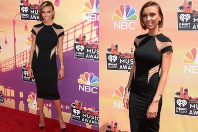 Sheer brilliance! Giuliana Rancic reinvents the LBD for the iHeartRadio Music Awards red carpet.