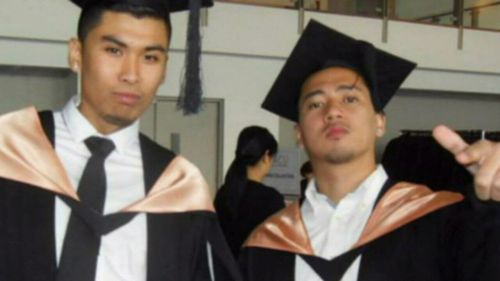 Raynor Manalad (right) was killed in a one-punch attack.
