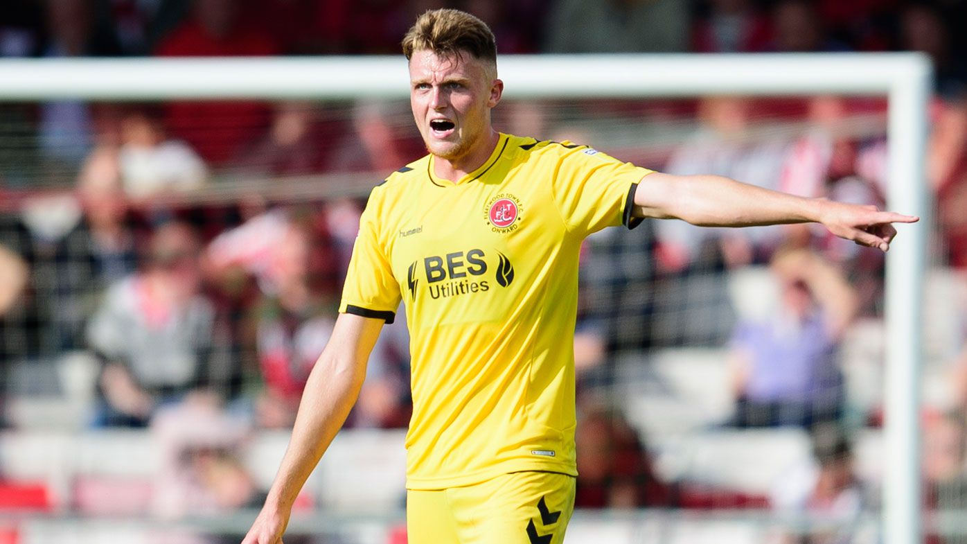 Harry Souttar playing for Fleetwood Town