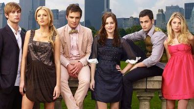 Gossip Girl cast, Chace Crawford, Blake Lively, Ed Westwick, Leighton Meester, Penn Badgley, Taylor Momsen.