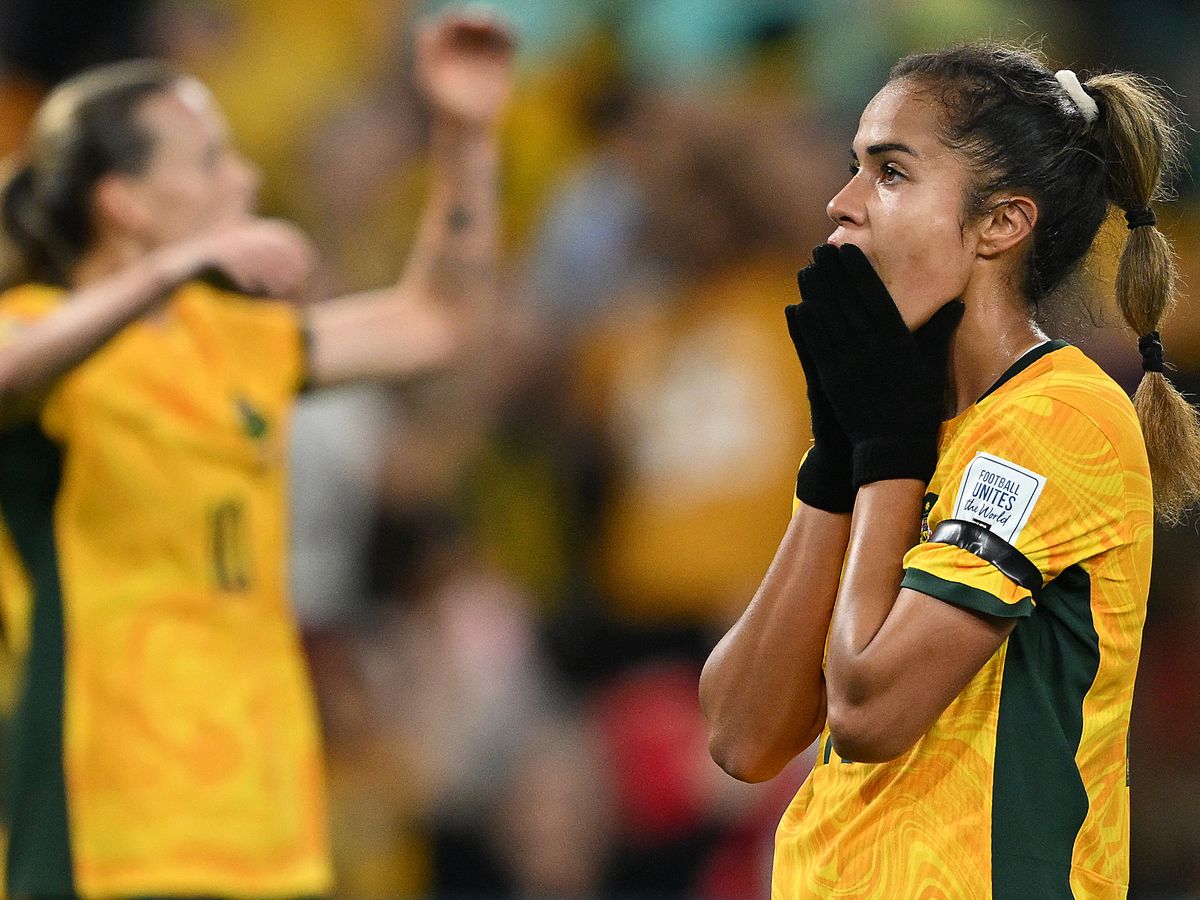 Sam Kerr's moment with girlfriend as Matildas praised for beautiful  post-match act