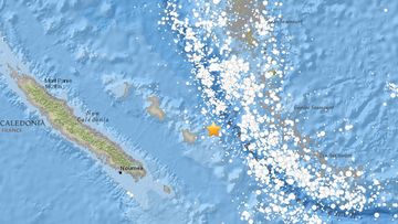 The Pacific Tsunami Centre is warning of "possible" hazardous waves near New Caledonia (Image: US Geological Survey)
