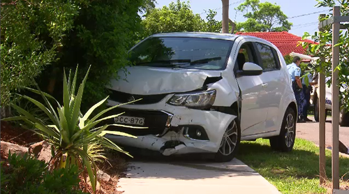 Police allege the teen was in the stolen white Holden with another person when it crashed on Cilento Crescent, Ea