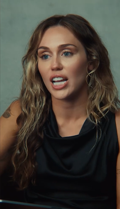 Miley Cyrus on her music 