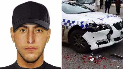 Man wanted after ramming into police car in Melbourne's north