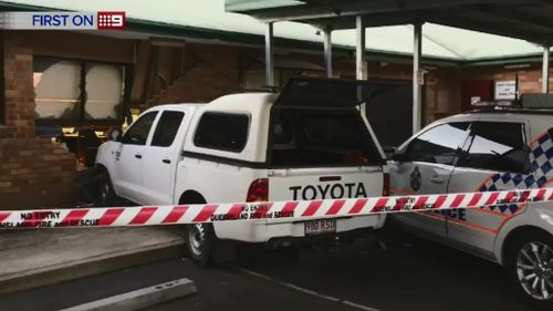 A man was arrested at the Mudgeeraba scene. (9NEWS)