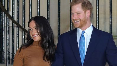 Prince Harry, Duke of Sussex and Meghan, Duchess of Sussex arrive at Canada House on January 07, 2020 in London, England