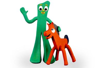 You can't claim to be an '80s kid unless you watched <i>Gumby</i> after school. We have no idea what he's meant to be (or why his head is that shape. And green), but his adventures with pals Pokey, Prickle and Goo were strangely captivating.