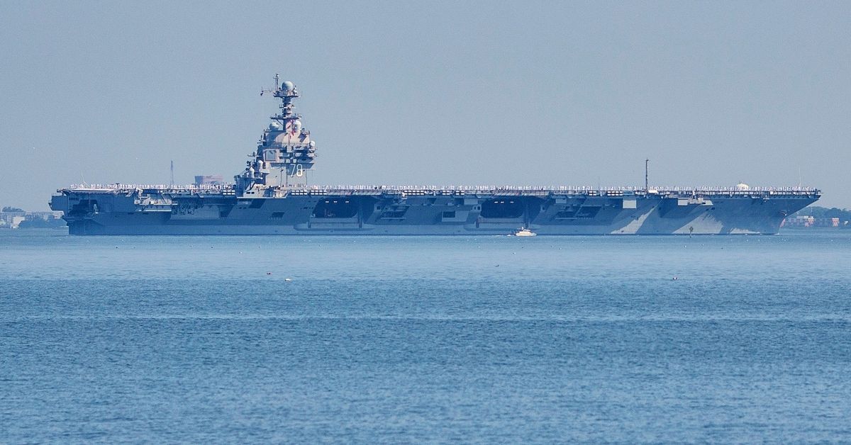 US aircraft carrier arrives in Caribbean for major military build-up near Venezuela