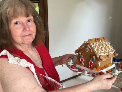 Judith Lipp in a family apron.