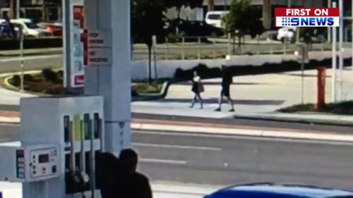 The pair were caught on CCTV in the area earlier in the day. Picture: 9NEWS