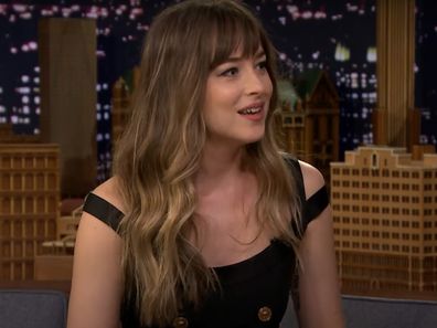 Dakota Johnson on The Tonight Show Starring Jimmy Fallon in 2018