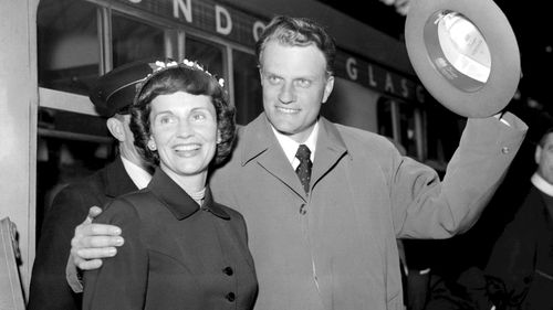 Billy Graham with his wife Ruth. (AAP)