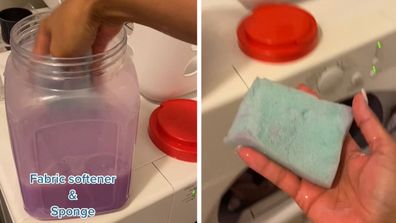 TikTok laundry hack dryer sheets fabric softener