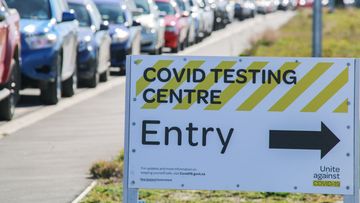 CHRISTCHURCH, CANTERBURY, NEW ZEALAND - 2021/08/21: Vehicles seen in a queue at an Orchard Rd testing station in Christchurch. As of today, there are 21 new cases of COVID-19 bringing the total to 51 Covid-19 cases in Auckland. Prime Minister Jacinda Ardern yesterday placed areas outside Auckland and Coromandel into a further lockdown until 11.59 pm on Tuesday. (Photo by Adam Bradley/SOPA Images/LightRocket via Getty Images)