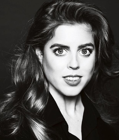 Princess Beatrice sits for a portrait with famed photographer Philip Poynter, shared on Instagram.