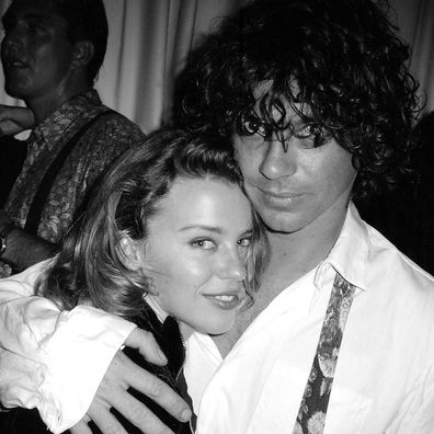 Kylie Minogue and Michael Hutchence at his 30th birthday, Sydney 1990