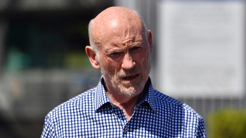 Former NSW Labor minister Ian Macdonald walks out of Long Bay Correctional Complex in Sydney after winning an appeal into misconduct charges.