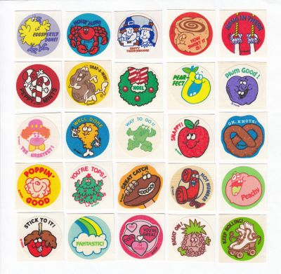 Scratch 'n sniff stickers