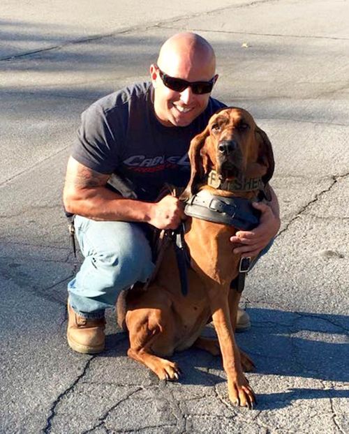 California police dog celebrated for helping track down kidnapped girl