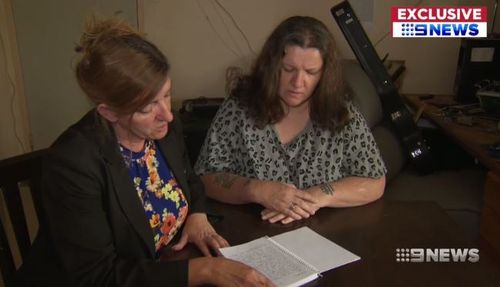 Gillian Taylor (right) with her sister after making a full recovery. (9NEWS)