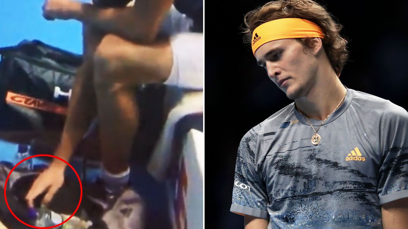 Zverev denies using a phone despite damning footage