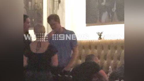 The prince had previously been seen enjoying a meal in a Perth hotel. (9NEWS)