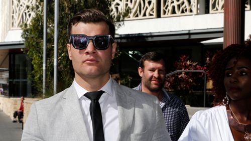 Dane Marsden Cordner leaves Newcastle Local Court in Newcastle