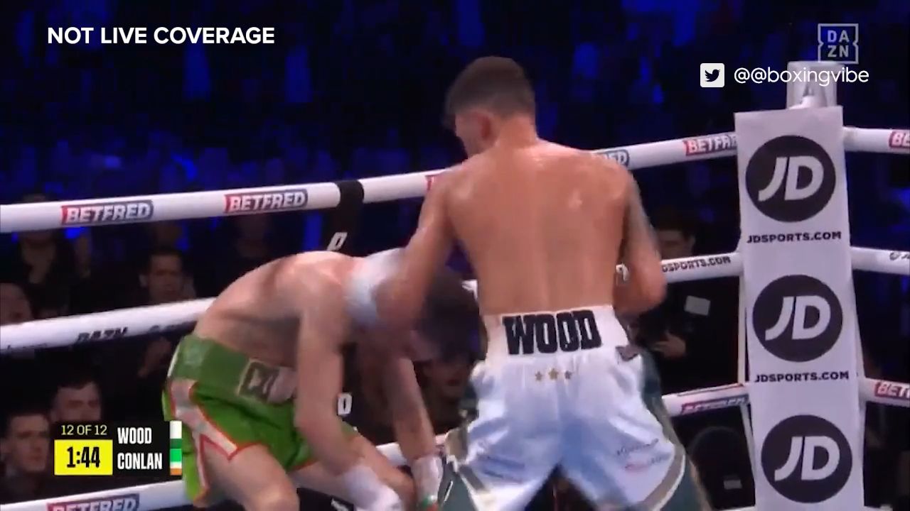 Leigh Wood's nasty KO win over Michael Conlon dubbed ' fight of the year'