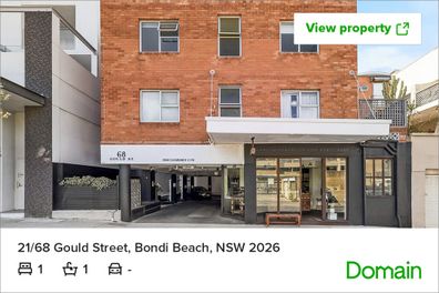 Sydney beach listing Domain apartment block