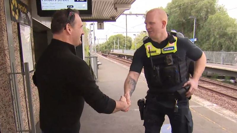 Football fan who almost died of cardiac arrest meets hero police ...