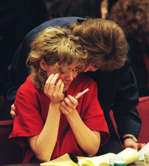 Mary Kay LeTourneau breaks down in court. Picture: AAP