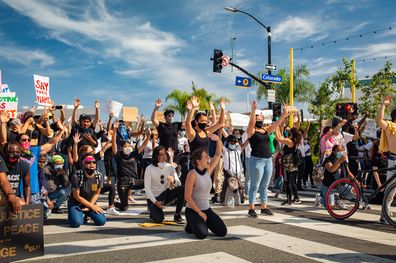 Black Lives Matter, protest, Santa Monica