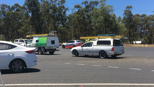 The crash involved seven vehicles and 12 people. (Image: 9NEWS)