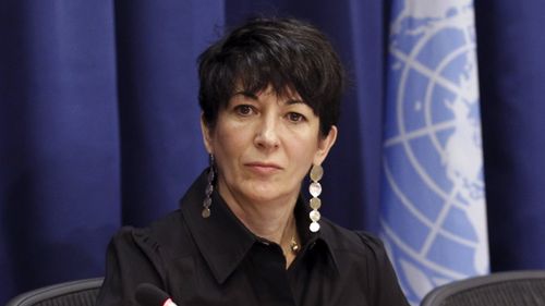 Ghislaine Maxwell, founder of the TerraMar Project, attends a press conference on the Issue of Oceans in Sustainable Development Goals, at United Nations headquarters, June 25, 2013. 