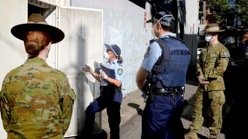 The ADF are bolstering local police efforts in visiting the homes and residences of Australians who are in mandatory isolation.