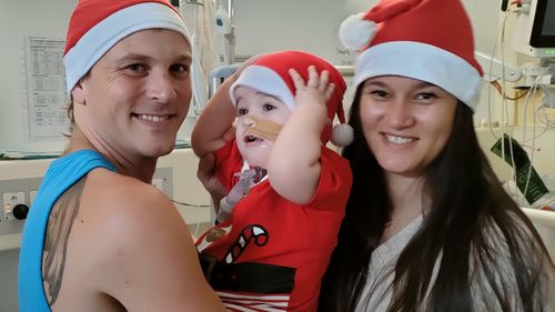 This Christmas will be extra special for the Grayson family- because their baby will celebrate his first Christmas out of hospital.