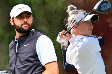 Scottie Scheffler and Nelly Korda are treated very differently when it comes to prize money.