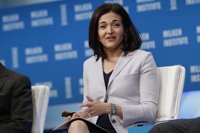 Sheryl Sandberg, Chief Operating Officer, Facebook, speaks during the annual Milken Institute Global Conference in Beverly Hills, California, U.S., on Monday, April 27, 2015. 