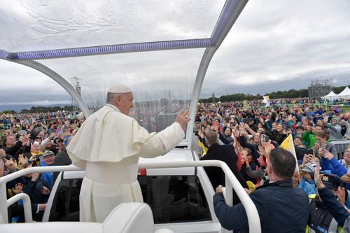 Pope Francis attends the closing Mass at the World Meeting of Families, as part of his visit to Ireland